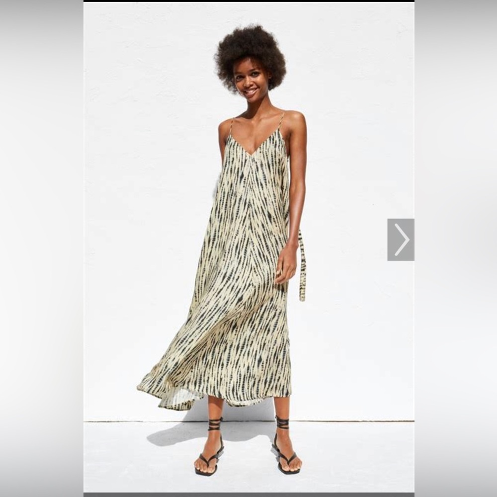 Zara tie dye print maxi dress. Excellent condition!